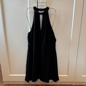 Express Black Halter Mini Dress